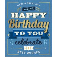 Card -Happy Birthday Unisex