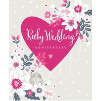 Card -Ruby Anniversary