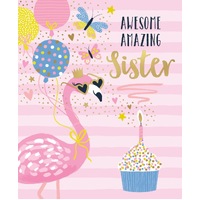 Card - Sister Birthday Amazing