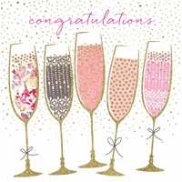 Card - Congratulations Champagne