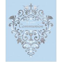 Card - On Your Communion Blue