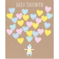 Card - Baby Shower Hearts