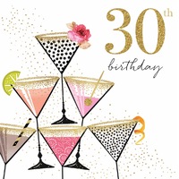 Card - 30th Birthday Cocktails