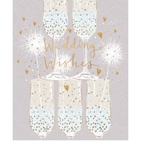 Card - Wedding Champagne Glasses
