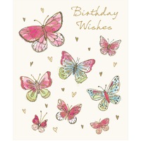 Card - Birthday Butterfly Wishes