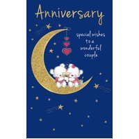 Card - Anniversary Bears on Moon