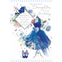 Card - Birthday Daughter Dress/Hydrangea