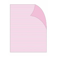 Gift Wrap - Pink Stripe On White