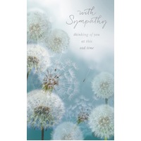 Card - With Sympathy Dandelions