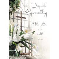 Card - Deepest Sympathy Lillies