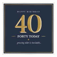 Card - 40th Birthday Inevitable