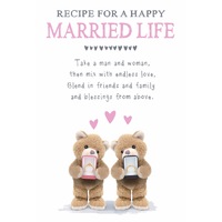 Card - Happy Wedding Life Cute Bears