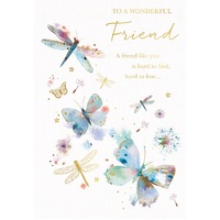 Card - Wonderful Friend Dragonflies