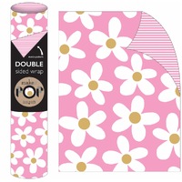 Roll Wrap - Daisy on Pink (2m)