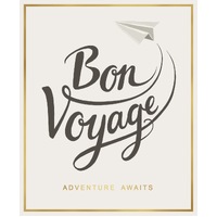 Card - Bon Voyage Luggage Airplane