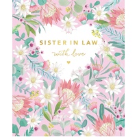 Card - Sister in Law Birthday Floral