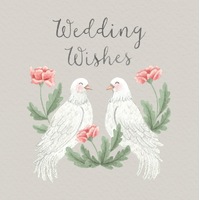 Card - Wedding Wishes White Doves