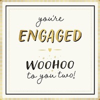 Card - Engagement Woohoo