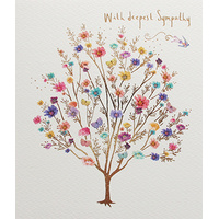 Card - With Deepest Sympathy Floral