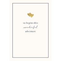 Card - Wedding Wonderful Adventure Hearts