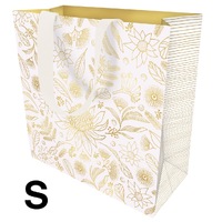 Gift Bag Small - Botanic Gold on White