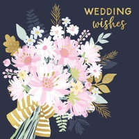 Card - Wedding Floral Bouquet