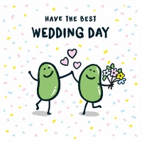 Card - Best Wedding Day Confetti