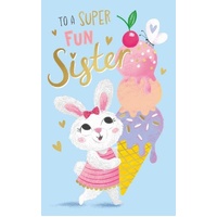 Card - Birthday Sister Icecream