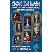 Card - Son In Law Birthday Portrait