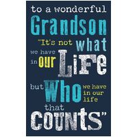 Card - Birthday Wonderful Grandson