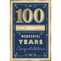 Card - Birthday 100 Wonderful Years