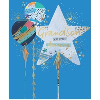 Card - Birthday Amazing Grandson 