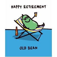 Card - Happy Retirement Old Bean