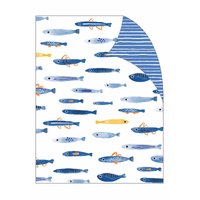 Gift Wrap - Blue Fish