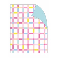 Gift Wrap - Grid on White
