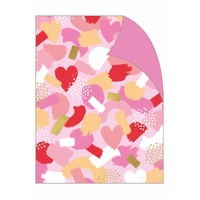 Gift Wrap - Confetti Collage on Pink