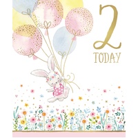 Card - 2 Today Birthday Bunny