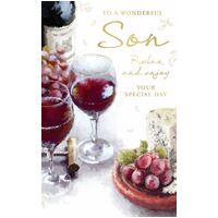Card -Birthday Son Wine
