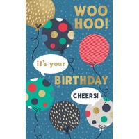 Card - Birthday Male Balloons