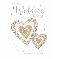 Card - On Your Wedding Day Hearts