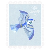 Card - With Sympathy Blue Bird