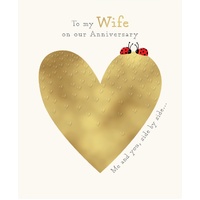 Card - Anniversary Wife Heart