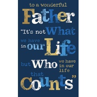 Card - Birthday Father Counts