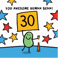 Card - Birthday 30 Stars