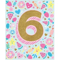 Card - 6 Birthday Lollies
