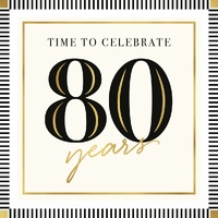 Card - 80th Birthday Years