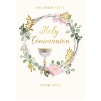 Card - Communion Chalice/Wreath