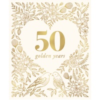 Card - 50 Golden Years Love Birds