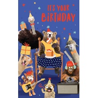 Card - It's Your Birthday Animals