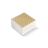 Gift Box Large - Quilted Gold